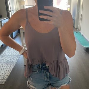 TOPSHOP lilac baby doll tank top